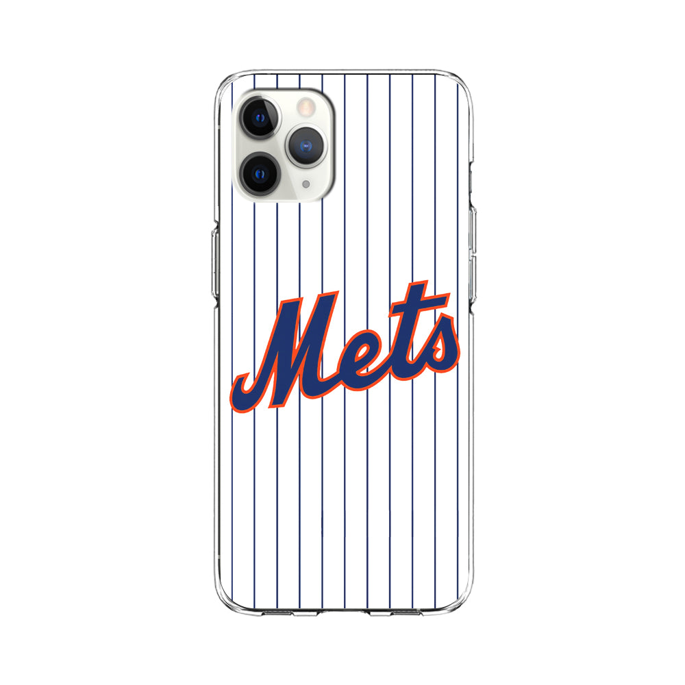 Baseball New York Mets MLB 001 iPhone 11 Pro Max Case-Phone Case-Clear Soft Case-Altracase