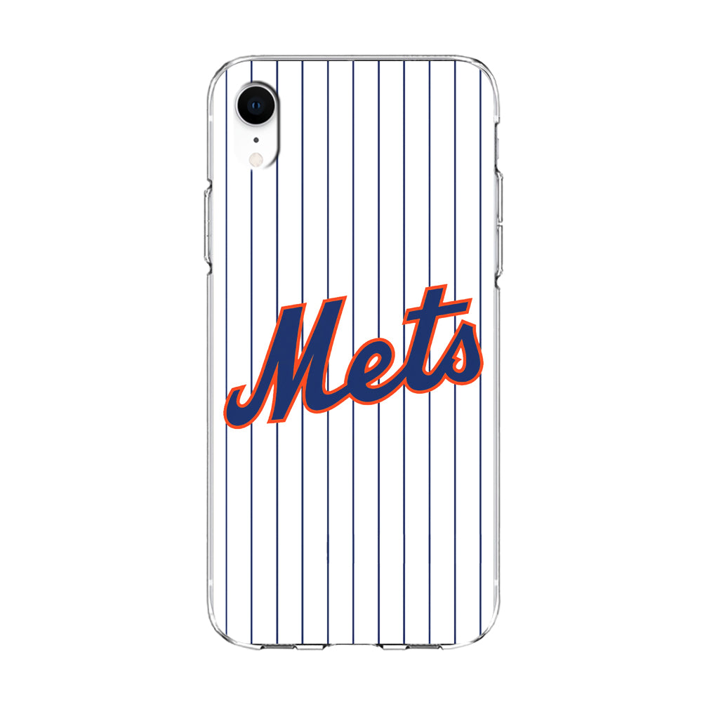 Baseball New York Mets MLB 001 iPhone XR Case-Phone Case-Clear Soft Case-Altracase
