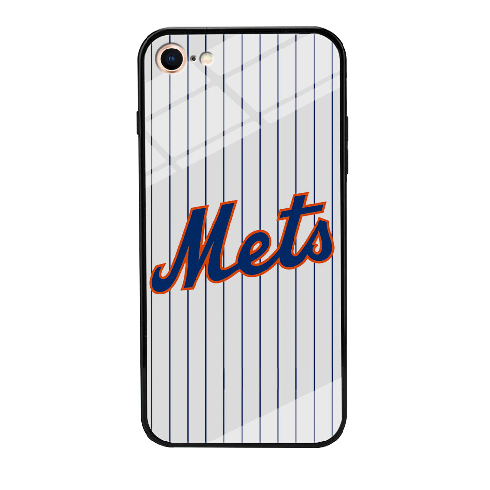 Baseball New York Mets MLB 001 iPhone 7 Case-Phone Case-Tempered Glass Case-Altracase