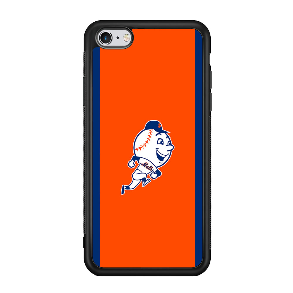 Baseball New York Mets MLB 002 iPhone 6 Plus | 6s Plus Case-Phone Case-Rubber Black (2D Case)-Altracase