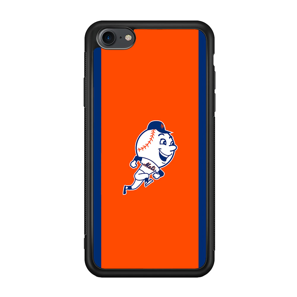 Baseball New York Mets MLB 002 iPhone 7 Case-Phone Case-Rubber Black (2D Case)-Altracase