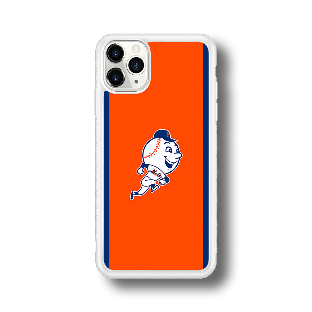 Baseball New York Mets MLB 002 iPhone 11 Pro Case-Phone Case-Rubber White (2D Case)-Altracase