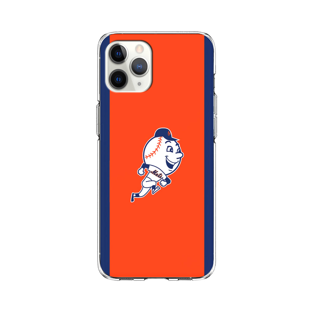 Baseball New York Mets MLB 002 iPhone 11 Pro Case-Phone Case-Clear Soft Case-Altracase