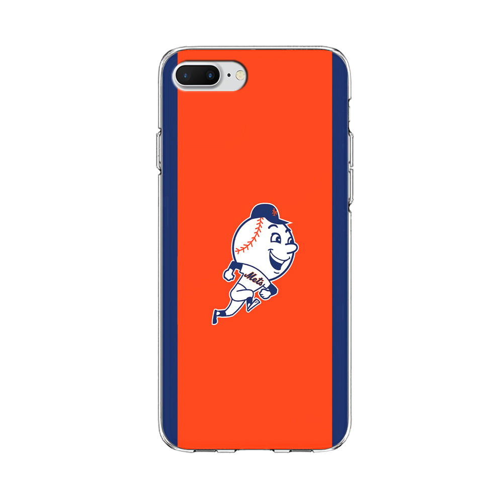Baseball New York Mets MLB 002 iPhone 8 Plus Case-Phone Case-Clear Soft Case-Altracase