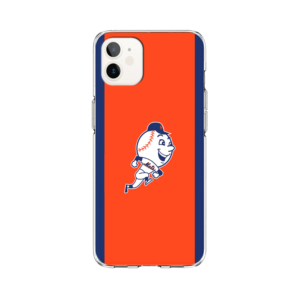 Baseball New York Mets MLB 002 iPhone 12 Case-Phone Case-Clear Soft Case-Altracase