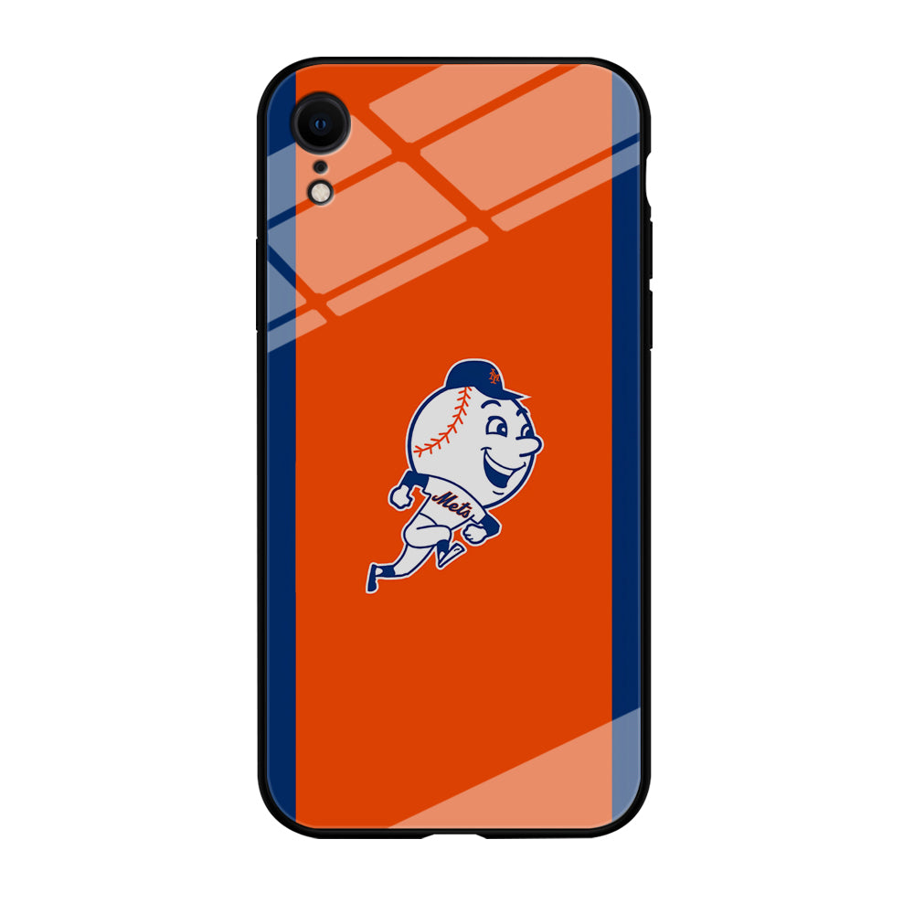 Baseball New York Mets MLB 002 iPhone XR Case-Phone Case-Tempered Glass Case-Altracase