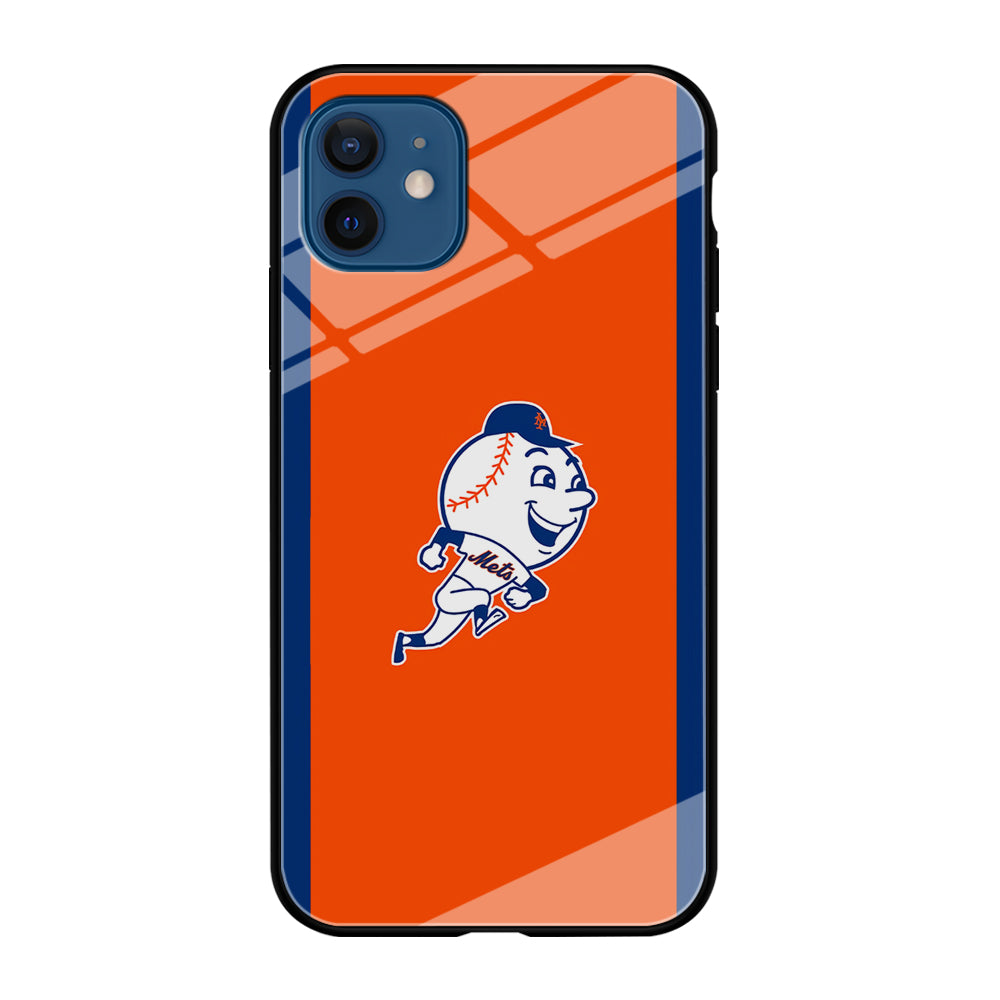Baseball New York Mets MLB 002 iPhone 12 Mini Case-Phone Case-Tempered Glass Case-Altracase