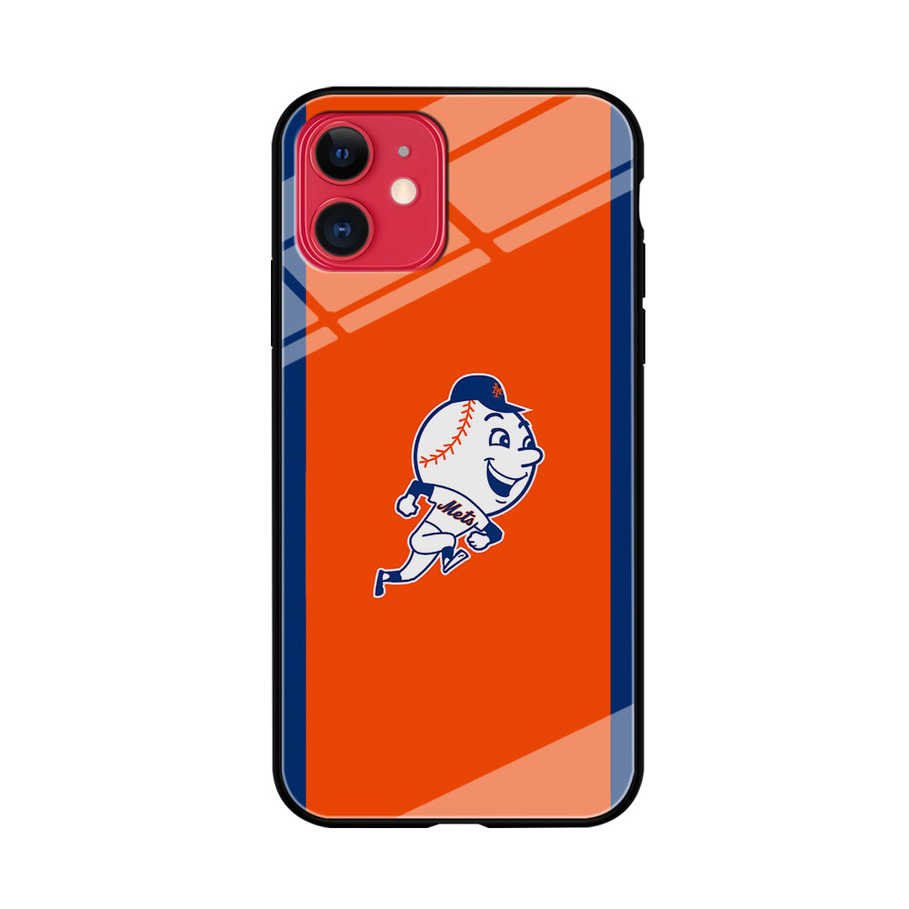 Baseball New York Mets MLB 002 iPhone 11 Case-Phone Case-Tempered Glass Case-Altracase