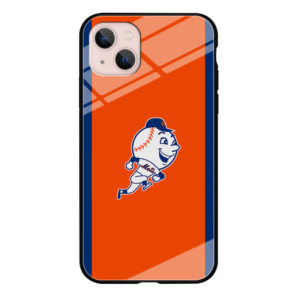 Baseball New York Mets MLB 002 iPhone 13 Case-Phone Case-Tempered Glass Case-Altracase