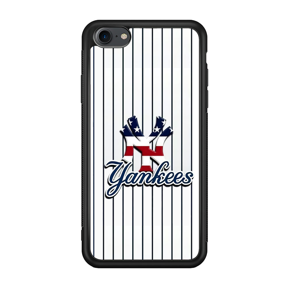 Baseball New York Yankees MLB 001 iPhone 7 Case-Phone Case-Rubber Black (2D Case)-Altracase