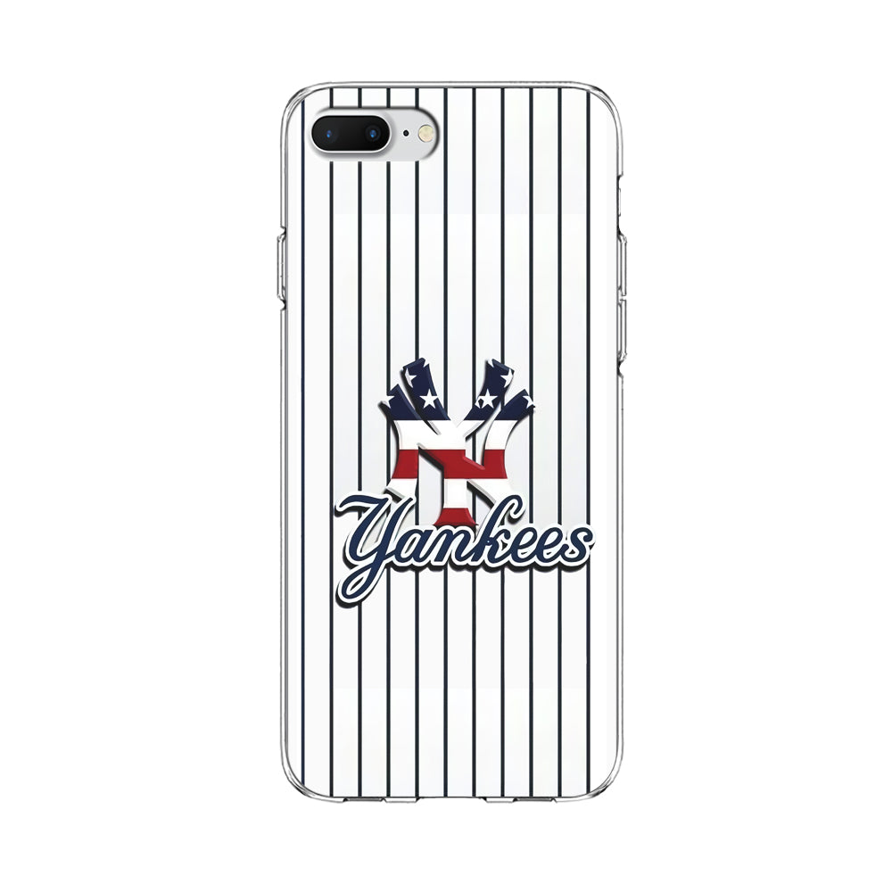 Baseball New York Yankees MLB 001 iPhone 8 Plus Case-Phone Case-Clear Soft Case-Altracase