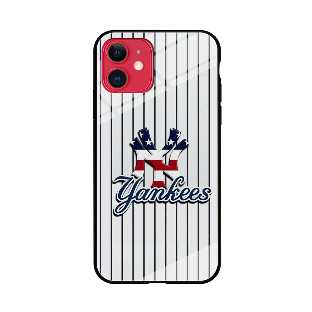 Baseball New York Yankees MLB 001 iPhone 11 Case-Phone Case-Tempered Glass Case-Altracase