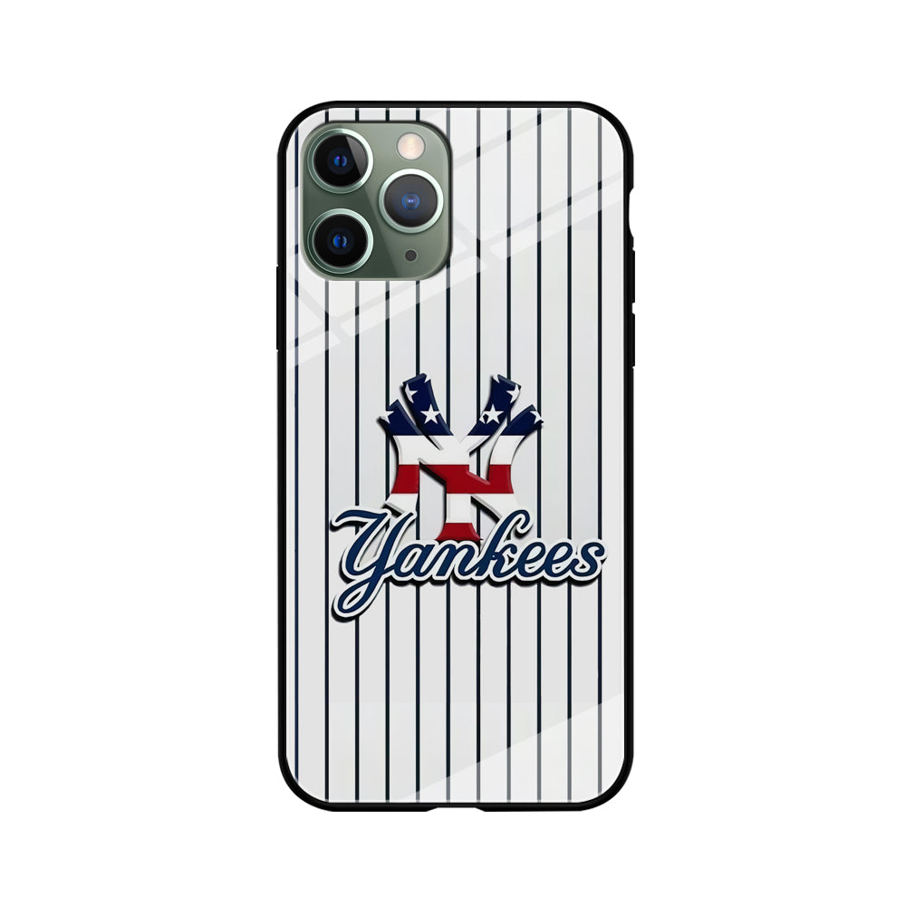 Baseball New York Yankees MLB 001 iPhone 11 Pro Max Case-Phone Case-Tempered Glass Case-Altracase