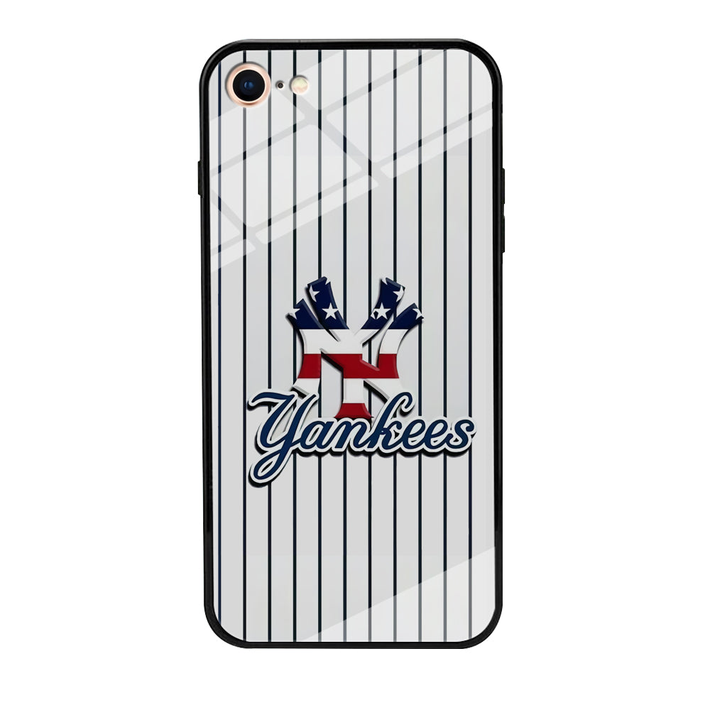 Baseball New York Yankees MLB 001 iPhone 7 Case-Phone Case-Tempered Glass Case-Altracase