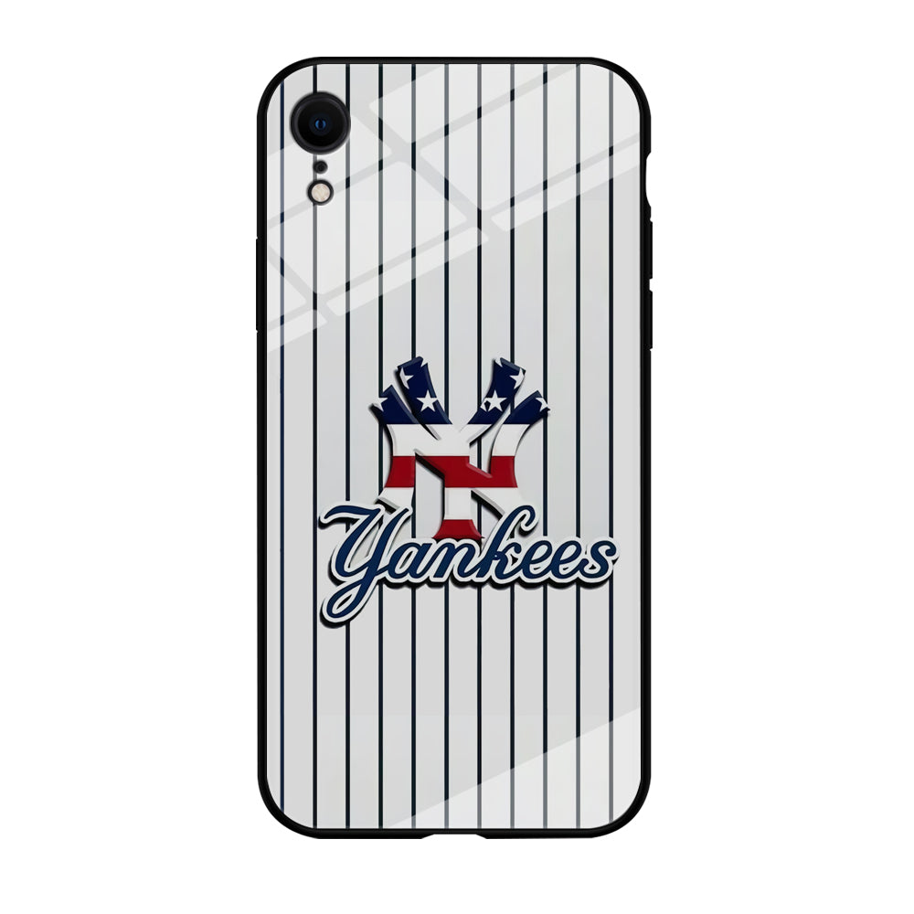 Baseball New York Yankees MLB 001 iPhone XR Case-Phone Case-Tempered Glass Case-Altracase