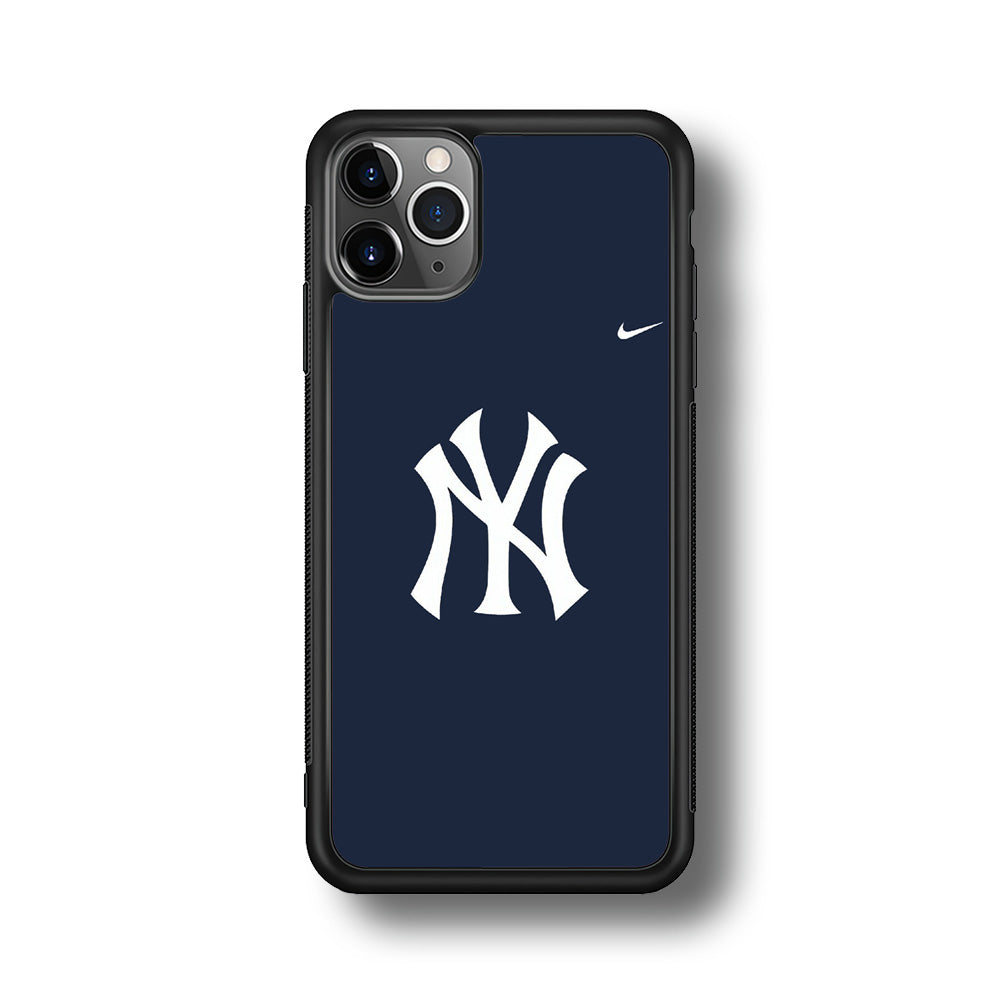 Baseball New York Yankees MLB 002 iPhone 11 Pro Case-Phone Case-Rubber Black (2D Case)-Altracase
