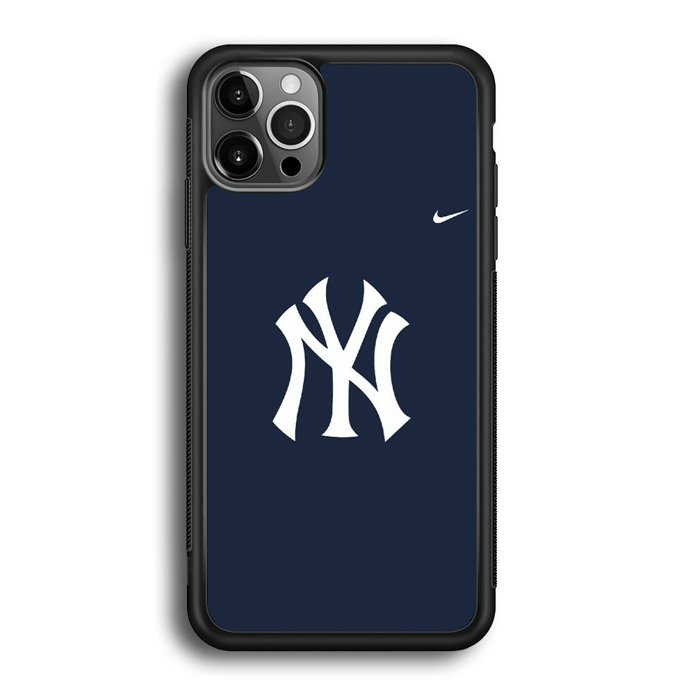 Baseball New York Yankees MLB 002 iPhone 12 Pro Max Case-Phone Case-Rubber Black (2D Case)-Altracase