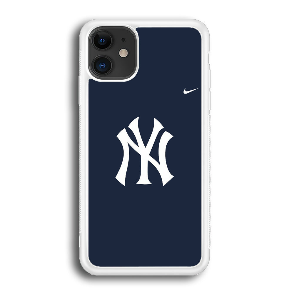 Baseball New York Yankees MLB 002 iPhone 12 Case-Phone Case-Rubber White (2D Case)-Altracase
