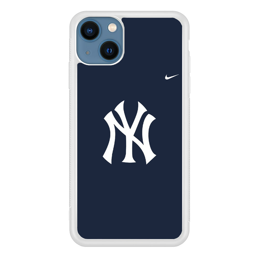 Baseball New York Yankees MLB 002 iPhone 13 Mini Case-Phone Case-Rubber White (2D Case)-Altracase