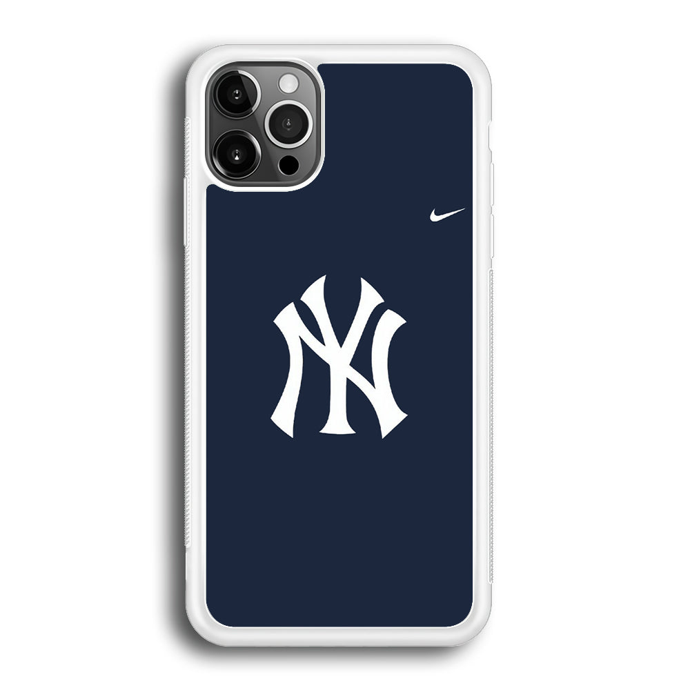 Baseball New York Yankees MLB 002 iPhone 12 Pro Max Case-Phone Case-Rubber White (2D Case)-Altracase