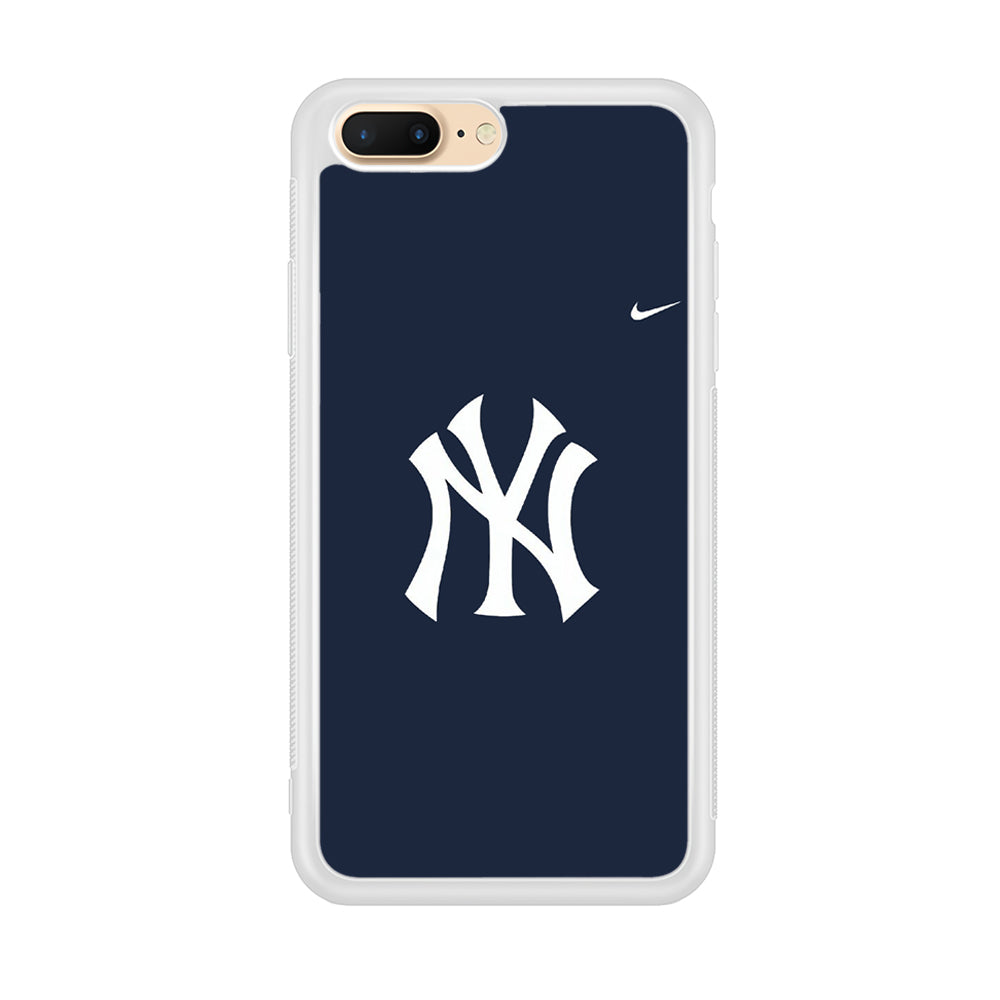 Baseball New York Yankees MLB 002 iPhone 7 Plus Case-Phone Case-Rubber White (2D Case)-Altracase