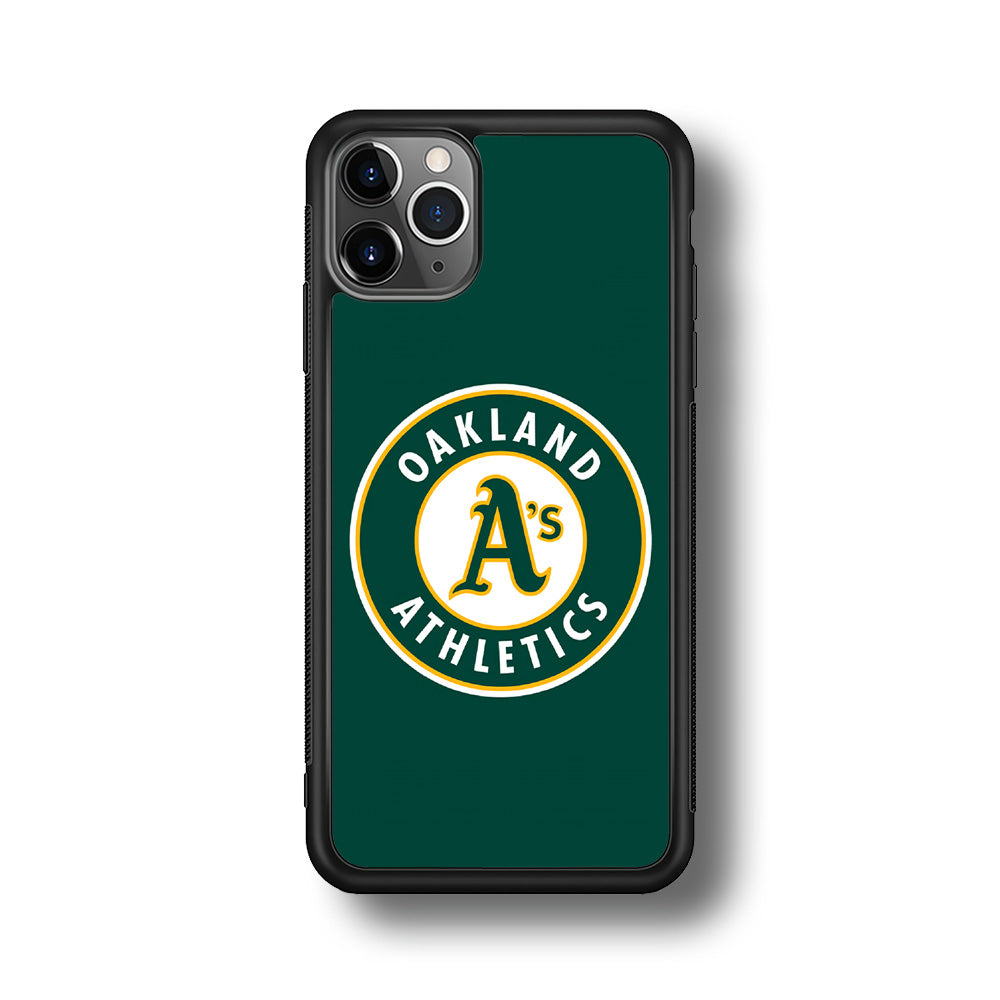 Baseball Oakland Athletics MLB 001 iPhone 11 Pro Case-Phone Case-Rubber Black (2D Case)-Altracase