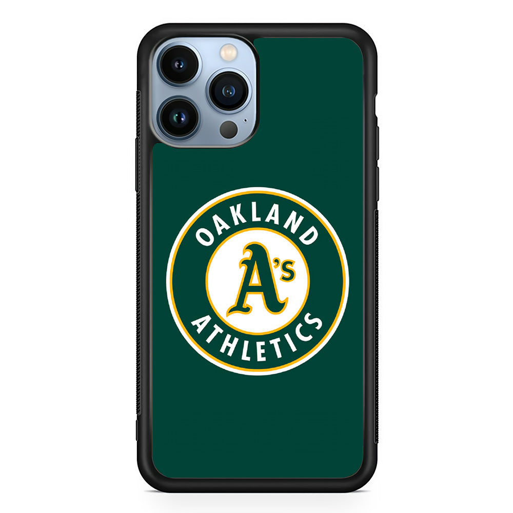 Baseball Oakland Athletics MLB 001 iPhone 15 Pro Case-Phone Case-Rubber Black (2D Case)-Altracase