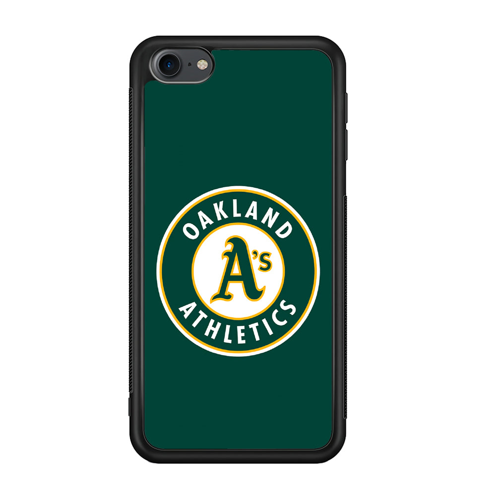 Baseball Oakland Athletics MLB 001 iPod Touch 6 Case-Phone Case-Rubber White (2D Case)-Altracase