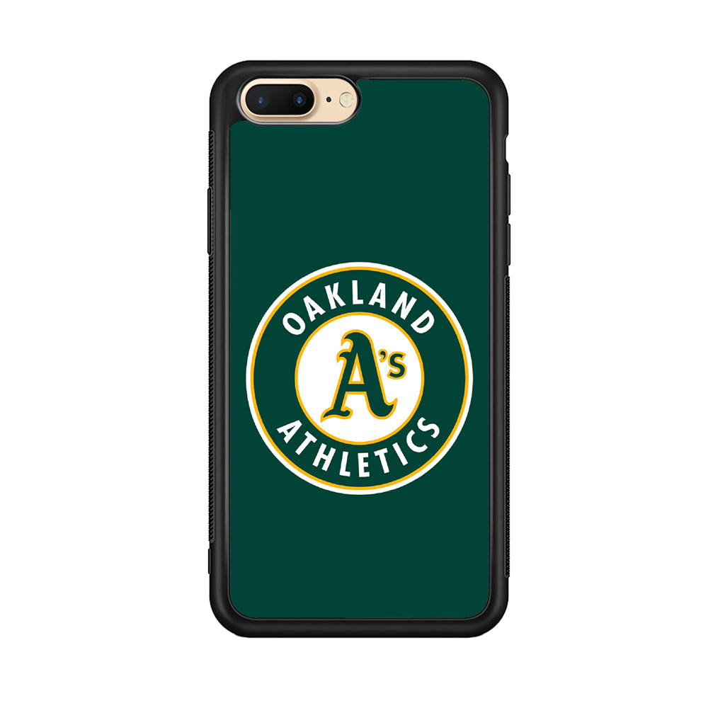 Baseball Oakland Athletics MLB 001 iPhone 7 Plus Case-Phone Case-Rubber Black (2D Case)-Altracase