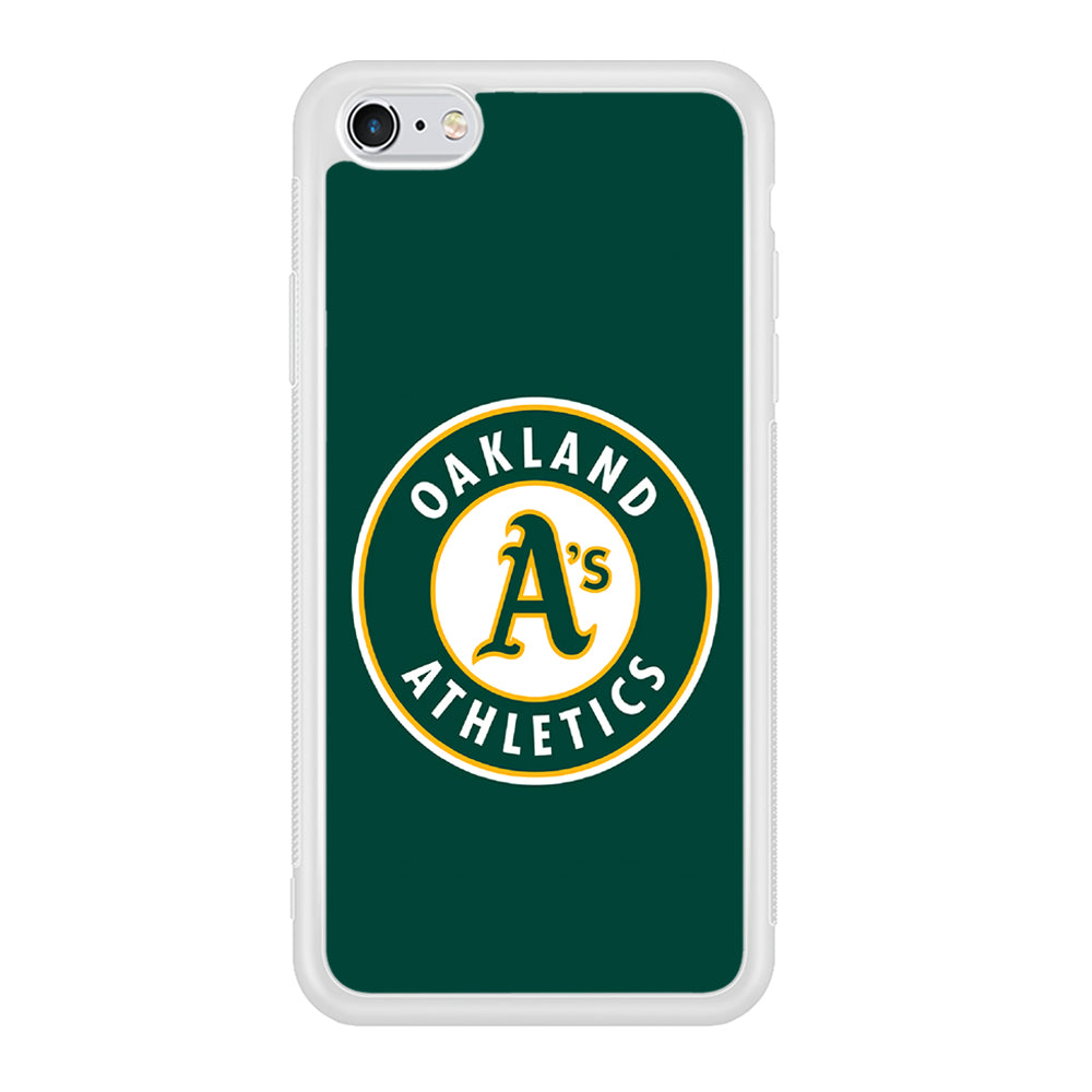 Baseball Oakland Athletics MLB 001 iPhone 6 Plus | 6s Plus Case-Phone Case-Rubber White (2D Case)-Altracase