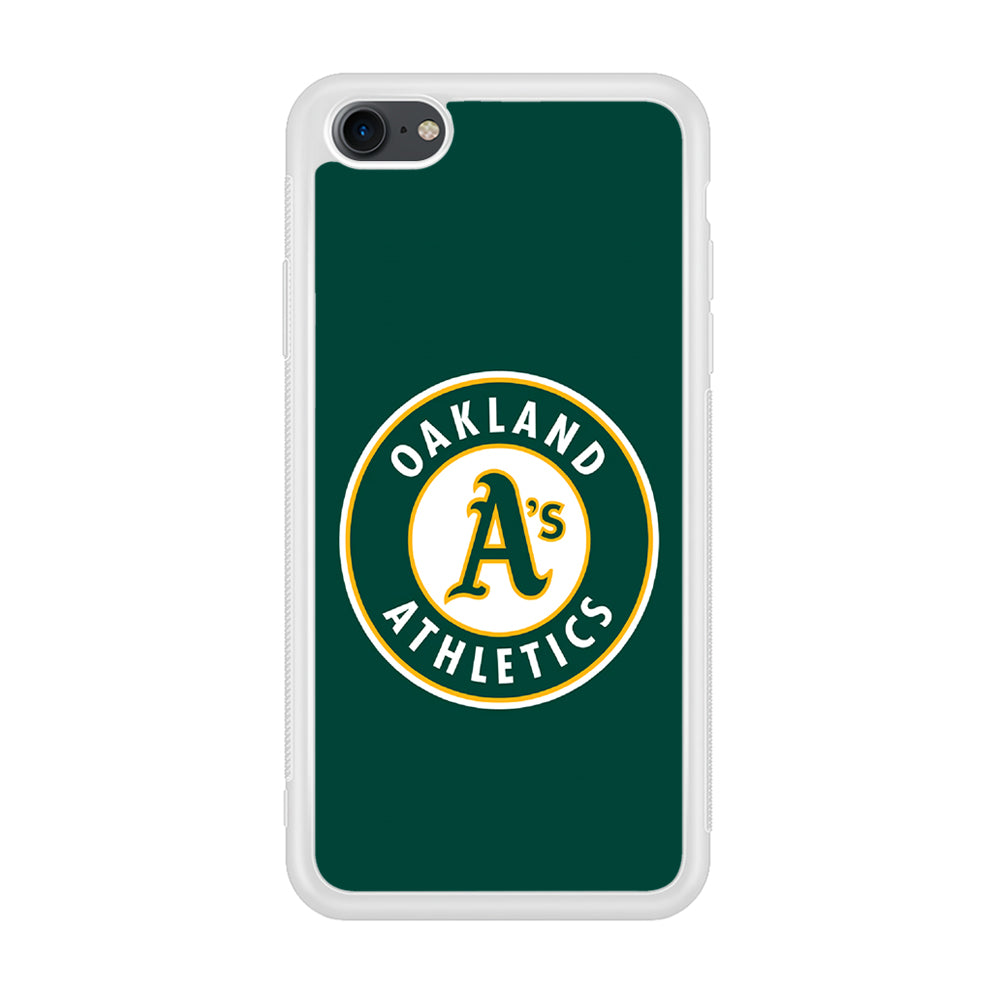 Baseball Oakland Athletics MLB 001 iPhone 7 Case-Phone Case-Rubber White (2D Case)-Altracase