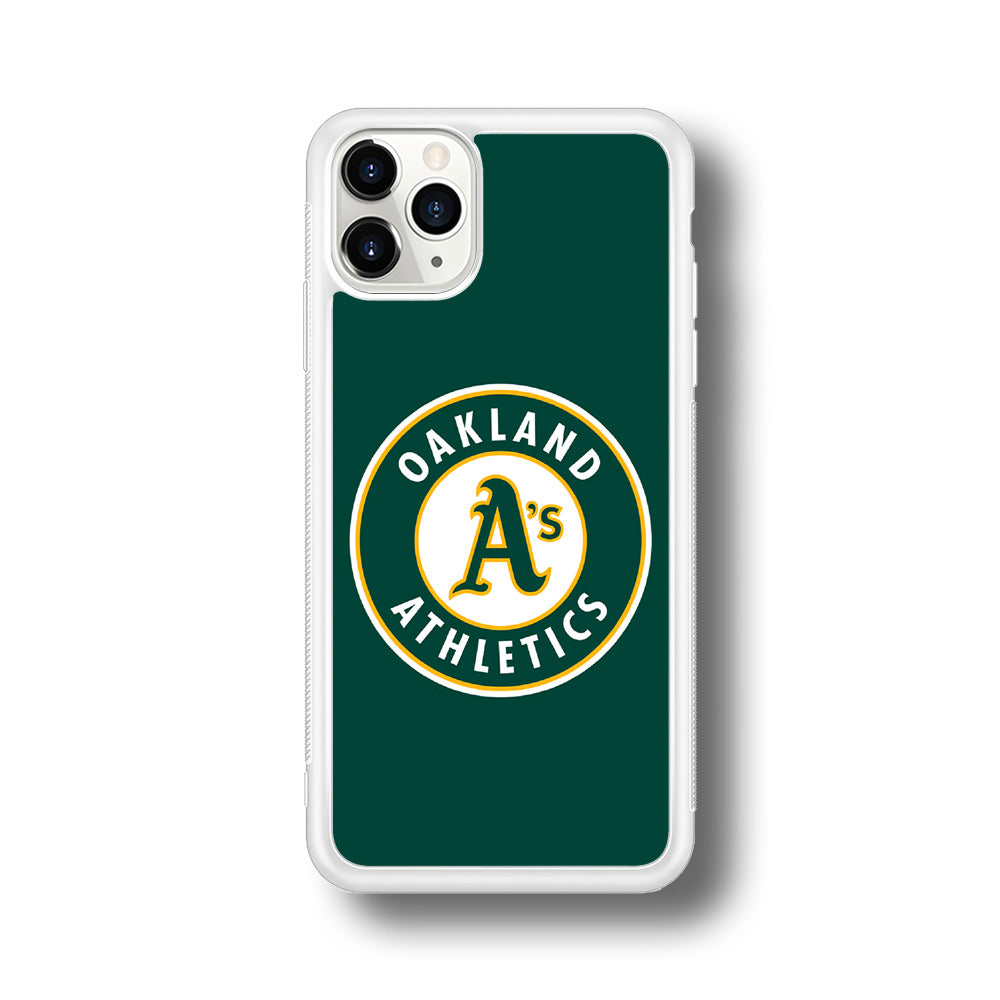 Baseball Oakland Athletics MLB 001 iPhone 11 Pro Case-Phone Case-Rubber White (2D Case)-Altracase