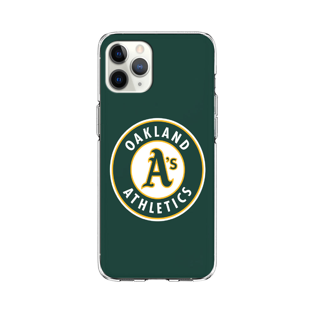 Baseball Oakland Athletics MLB 001 iPhone 11 Pro Case-Phone Case-Clear Soft Case-Altracase