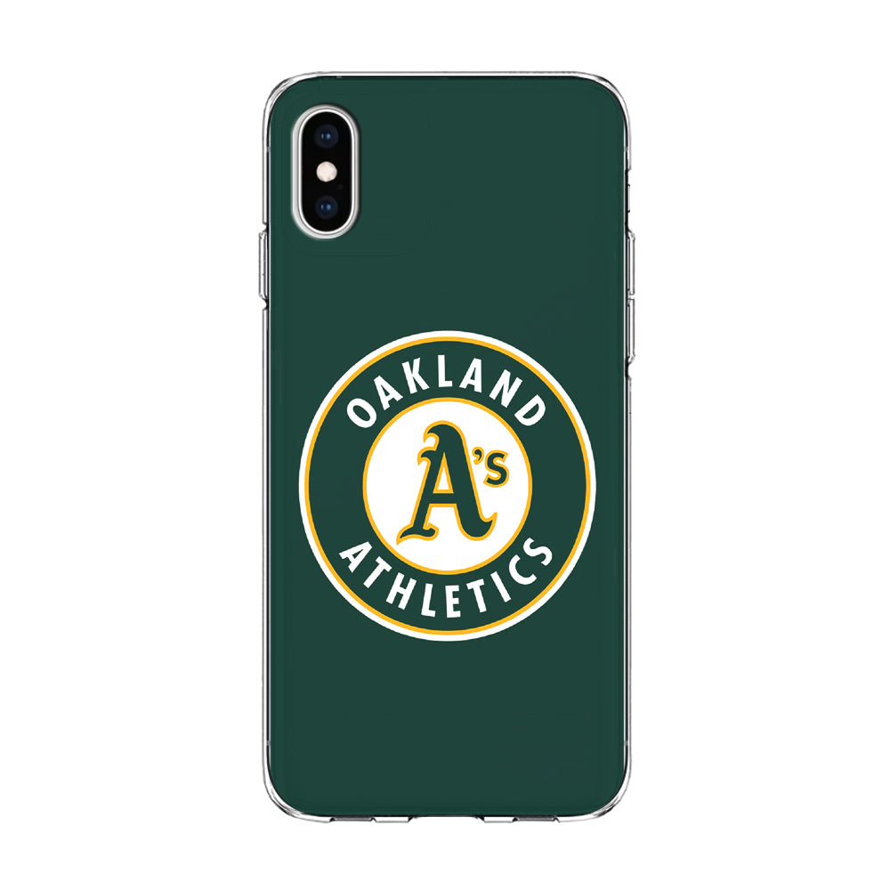Baseball Oakland Athletics MLB 001 iPhone Xs Case-Phone Case-Clear Soft Case-Altracase