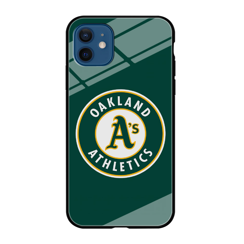 Baseball Oakland Athletics MLB 001 iPhone 12 Mini Case-Phone Case-Tempered Glass Case-Altracase