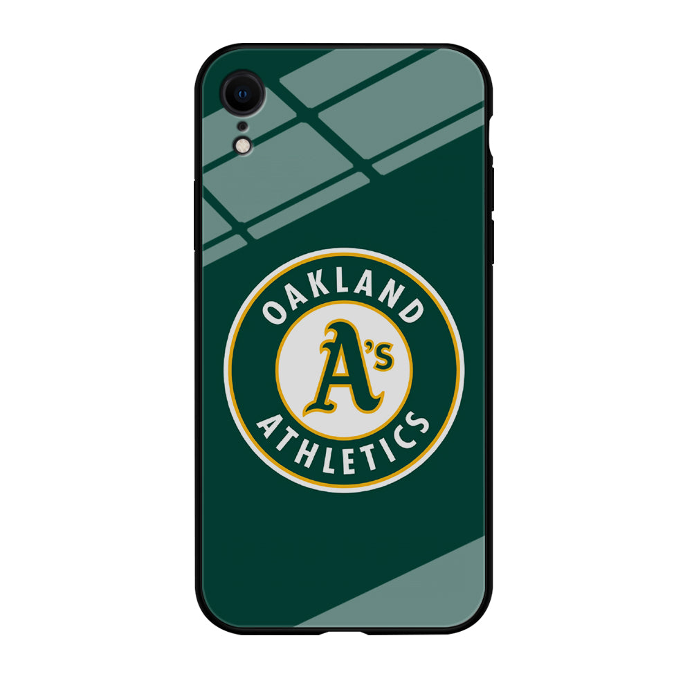 Baseball Oakland Athletics MLB 001 iPhone XR Case-Phone Case-Tempered Glass Case-Altracase