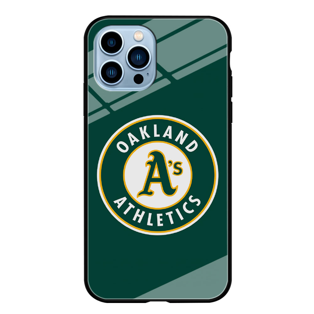 Baseball Oakland Athletics MLB 001 iPhone 15 Pro Max Case-Phone Case-Tempered Glass Case-Altracase