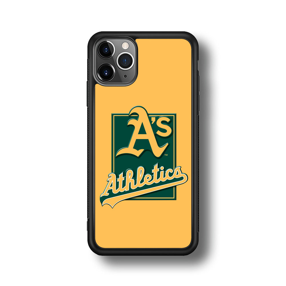 Baseball Oakland Athletics MLB 002 iPhone 11 Pro Case-Phone Case-Rubber Black (2D Case)-Altracase