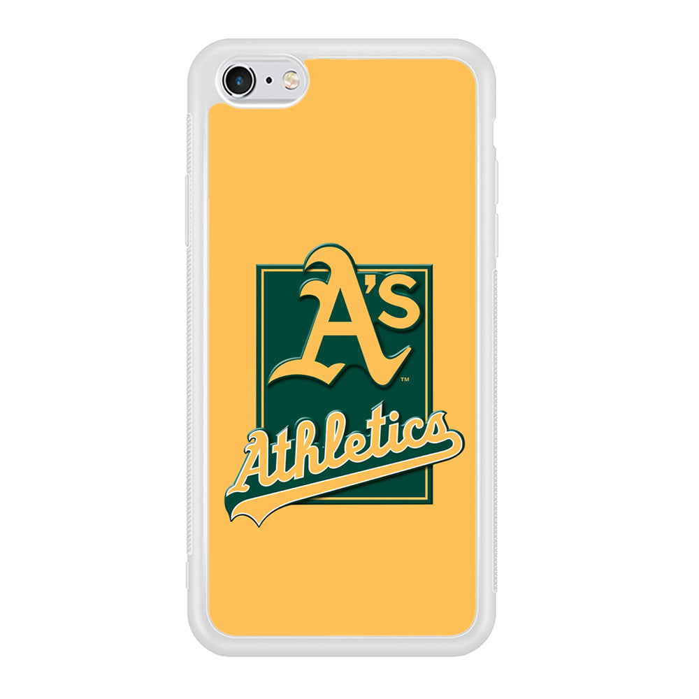 Baseball Oakland Athletics MLB 002 iPhone 6 Plus | 6s Plus Case-Phone Case-Rubber White (2D Case)-Altracase