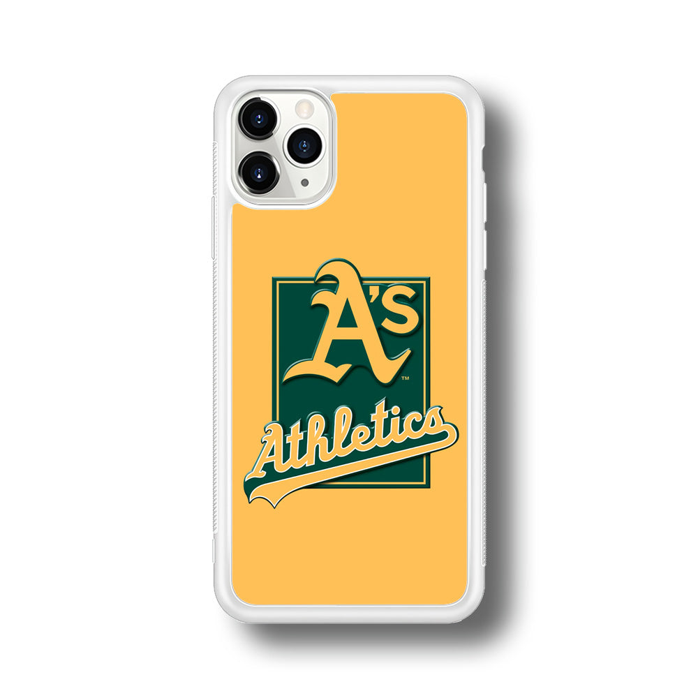 Baseball Oakland Athletics MLB 002 iPhone 11 Pro Case-Phone Case-Rubber White (2D Case)-Altracase