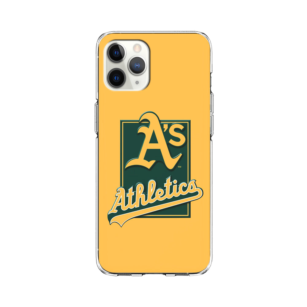 Baseball Oakland Athletics MLB 002 iPhone 11 Pro Case-Phone Case-Clear Soft Case-Altracase