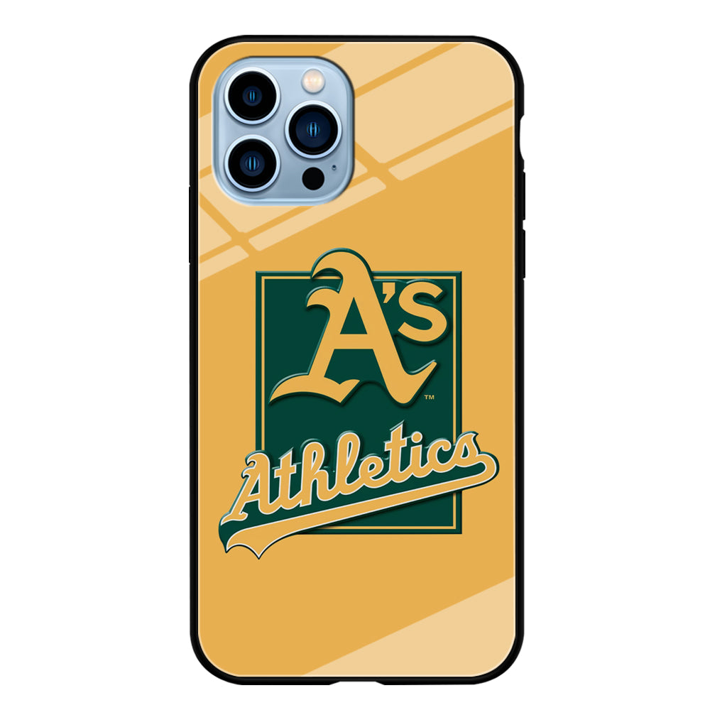 Baseball Oakland Athletics MLB 002 iPhone 15 Pro Case-Phone Case-Tempered Glass Case-Altracase