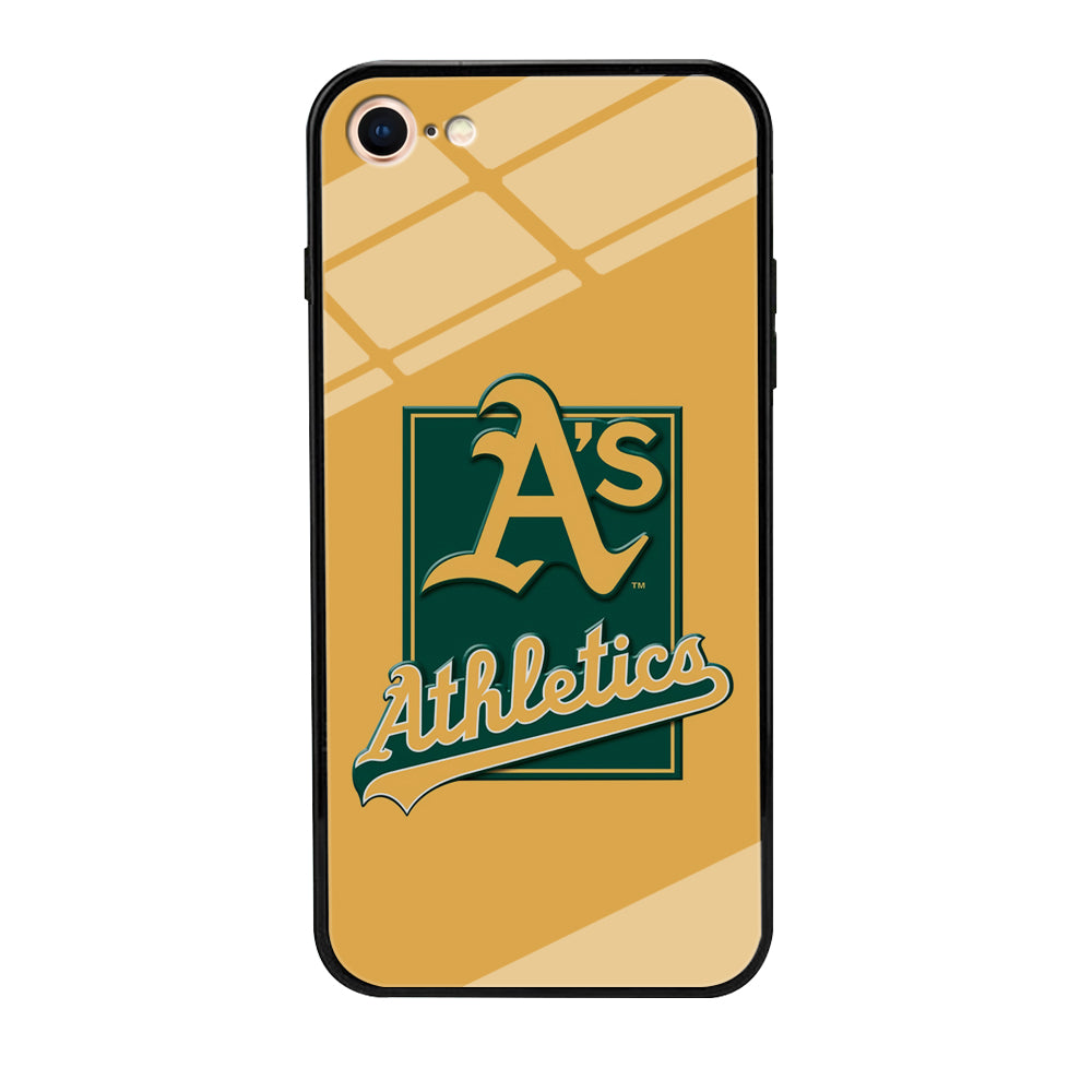 Baseball Oakland Athletics MLB 002 iPhone 7 Case-Phone Case-Tempered Glass Case-Altracase