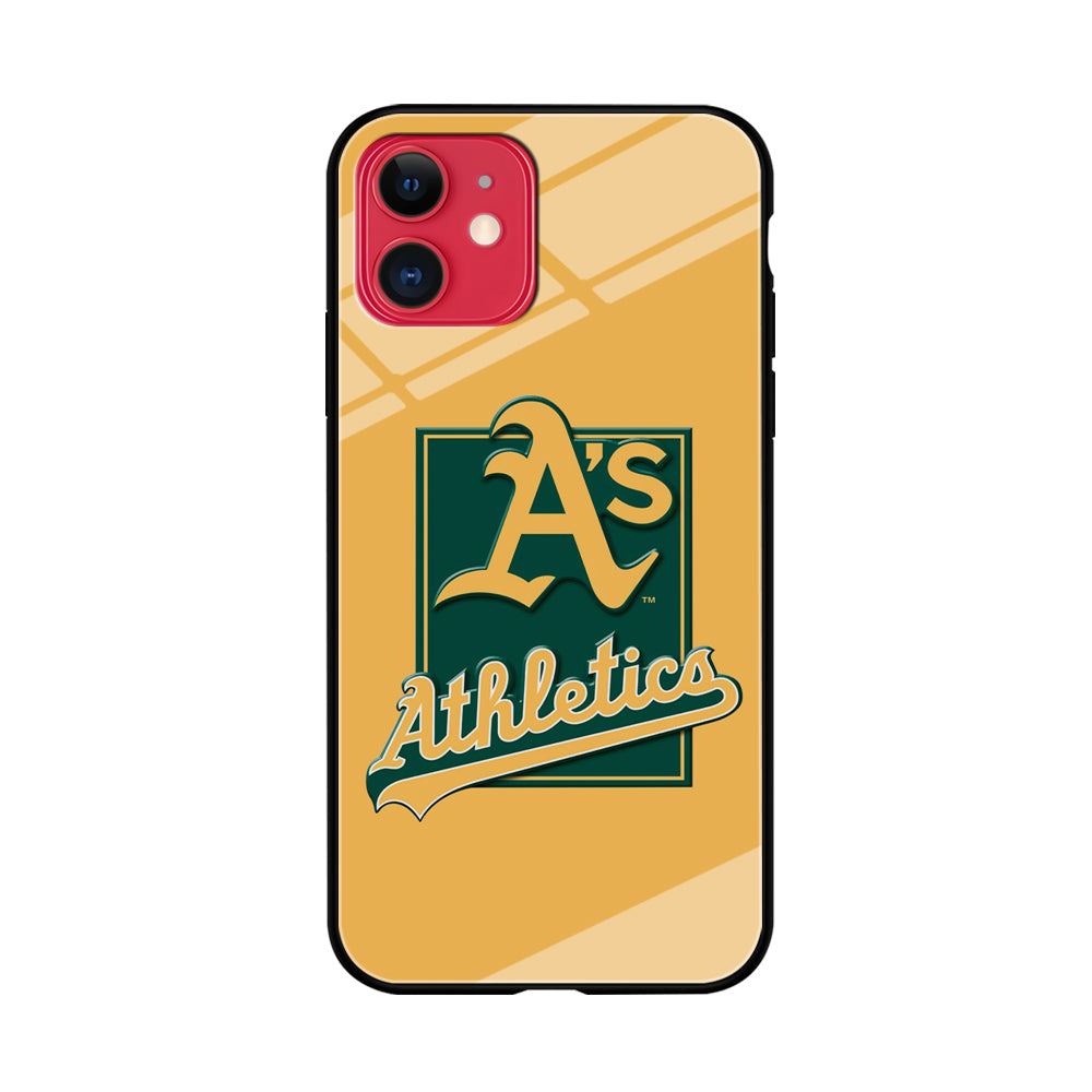 Baseball Oakland Athletics MLB 002 iPhone 11 Case-Phone Case-Tempered Glass Case-Altracase