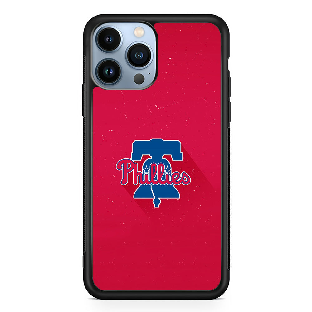 Baseball Philadelphia Phillies MLB 001 iPhone 15 Pro Case-Phone Case-Rubber Black (2D Case)-Altracase
