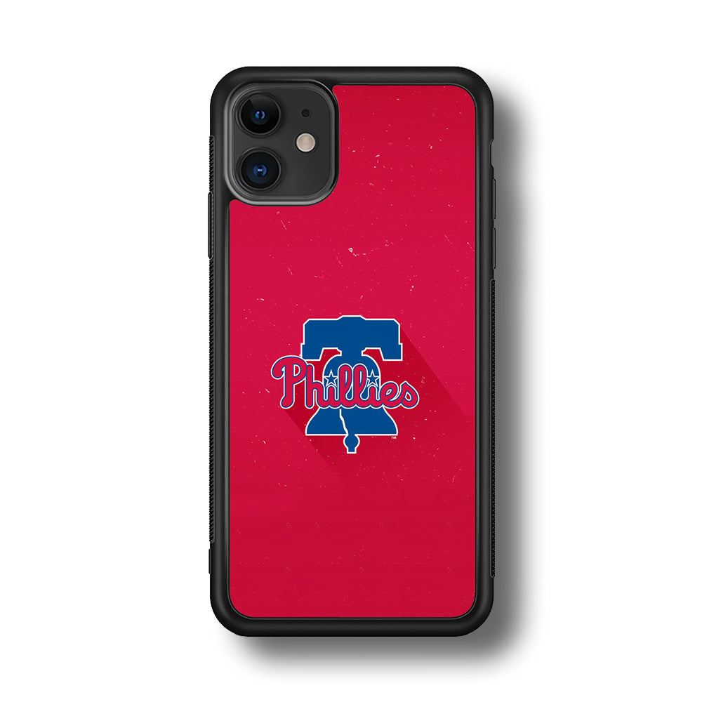 Baseball Philadelphia Phillies MLB 001 iPhone 11 Case-Phone Case-Rubber Black (2D Case)-Altracase