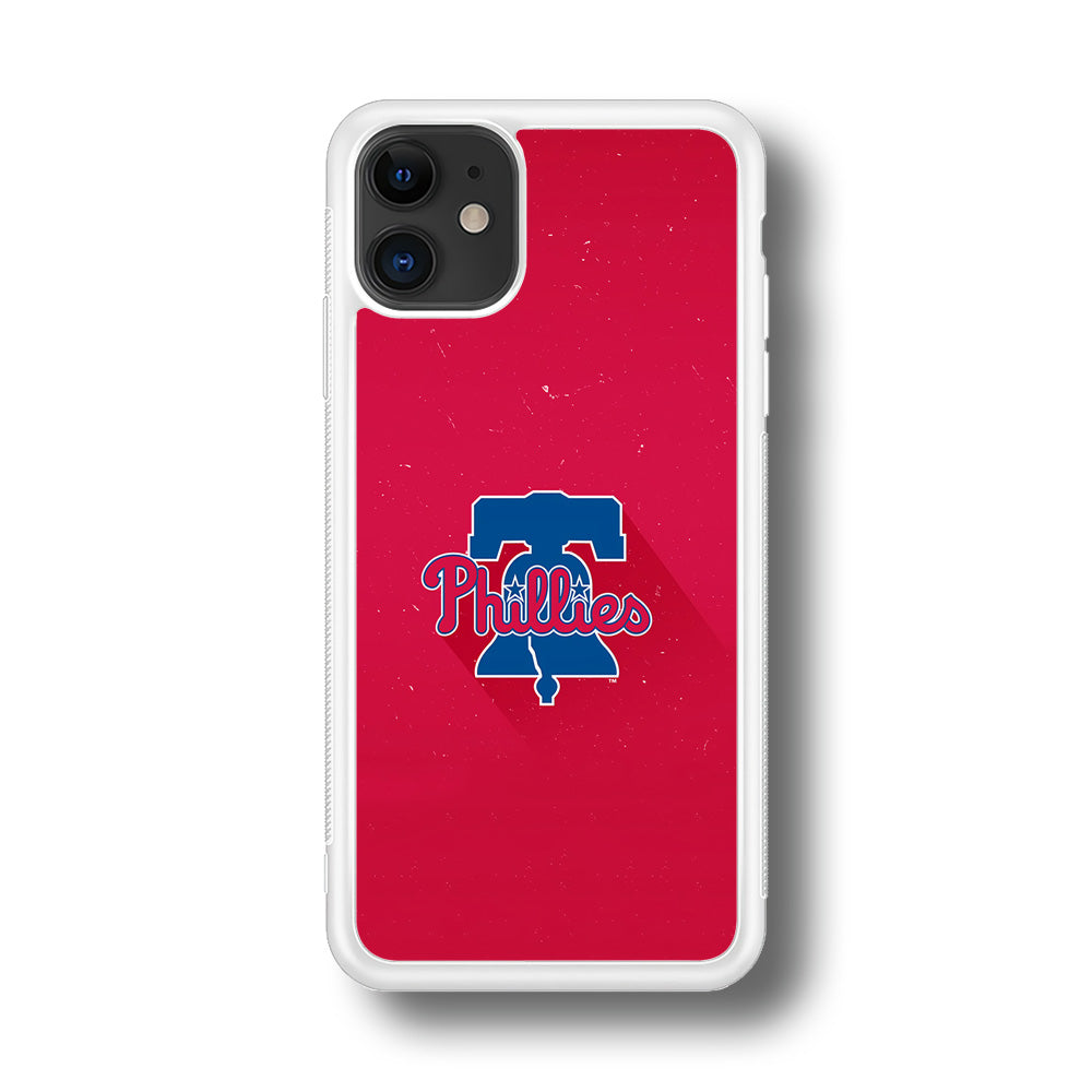 Baseball Philadelphia Phillies MLB 001 iPhone 11 Case-Phone Case-Rubber White (2D Case)-Altracase