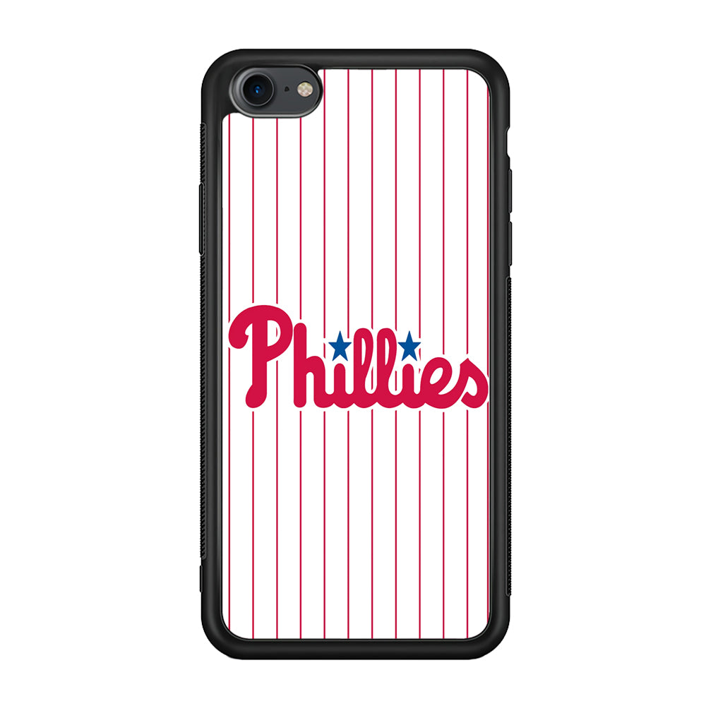 Baseball Philadelphia Phillies MLB 002 iPhone 7 Case-Phone Case-Rubber Black (2D Case)-Altracase