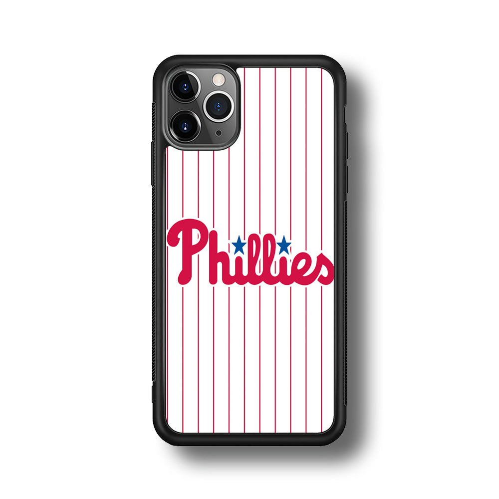 Baseball Philadelphia Phillies MLB 002 iPhone 11 Pro Case-Phone Case-Rubber Black (2D Case)-Altracase