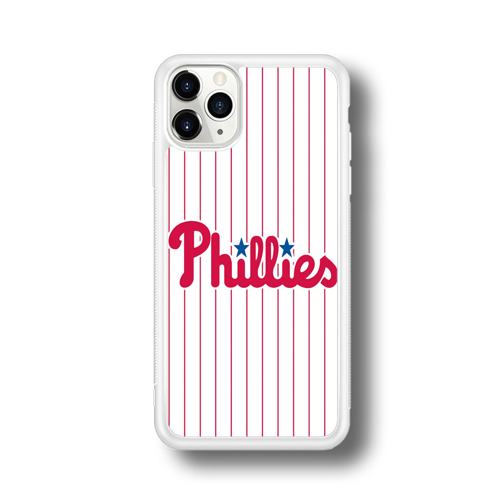 Baseball Philadelphia Phillies MLB 002 iPhone 11 Pro Case-Phone Case-Rubber White (2D Case)-Altracase